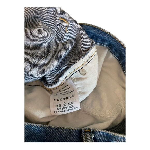 Vintage Lee 38X29 Regular Fit Blue Jeans Classic Quality Heavy Denim Med Wash - Picture 9 of 14